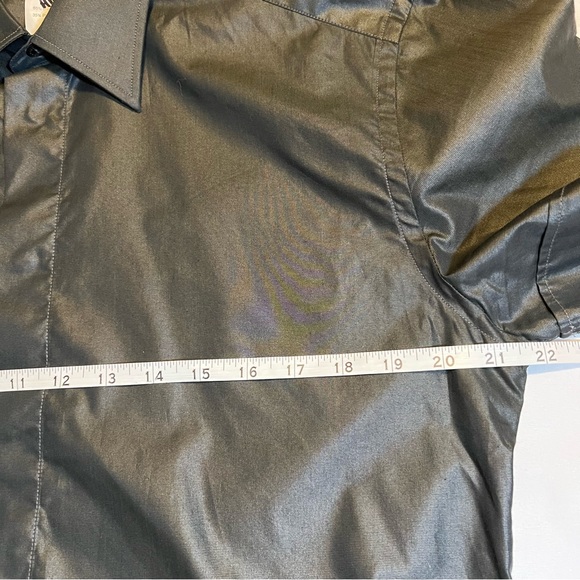 AUTHENTIC Dolce & Gabbana Snap Italy Short Sleeve Shirt Size 39 -15 1/2 Neck EUC - Picture 11 of 12